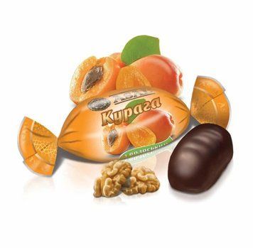 Конфеты Курага с грецким орехом LOVES, 100г 121121131653 фото