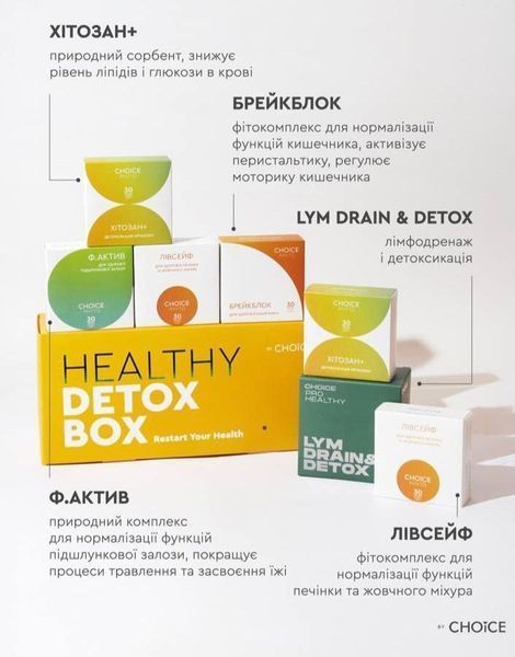 Комплексная программа для детокса HEALTHY DETOX BOX by CHOICE 954455789542 фото