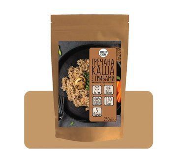 Гречневая каша з грибами Street Kasha, 250 г 467614136091 фото